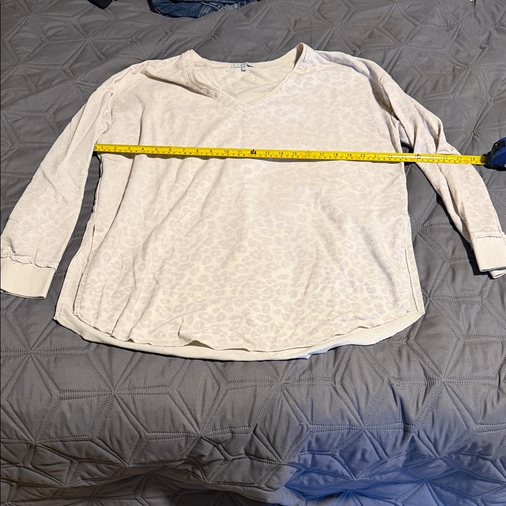 Z Supply Cream Long Sleeve Top